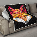Geometric Fox Print Quilt
