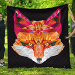 Geometric Fox Print Quilt