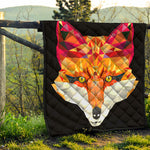 Geometric Fox Print Quilt