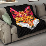 Geometric Fox Print Quilt
