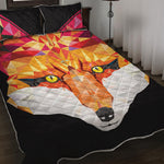 Geometric Fox Print Quilt Bed Set