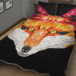 Geometric Fox Print Quilt Bed Set