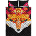 Geometric Fox Print Quilt Bed Set