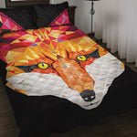 Geometric Fox Print Quilt Bed Set