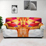 Geometric Fox Print Sofa Cover