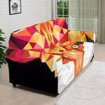 Geometric Fox Print Sofa Cover