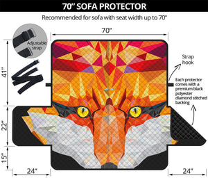 Geometric Fox Print Sofa Protector