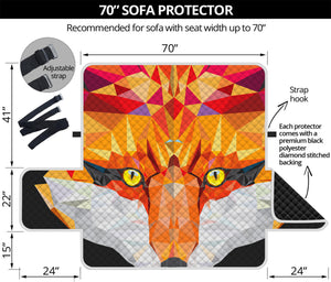 Geometric Fox Print Sofa Protector