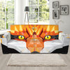Geometric Fox Print Sofa Slipcover