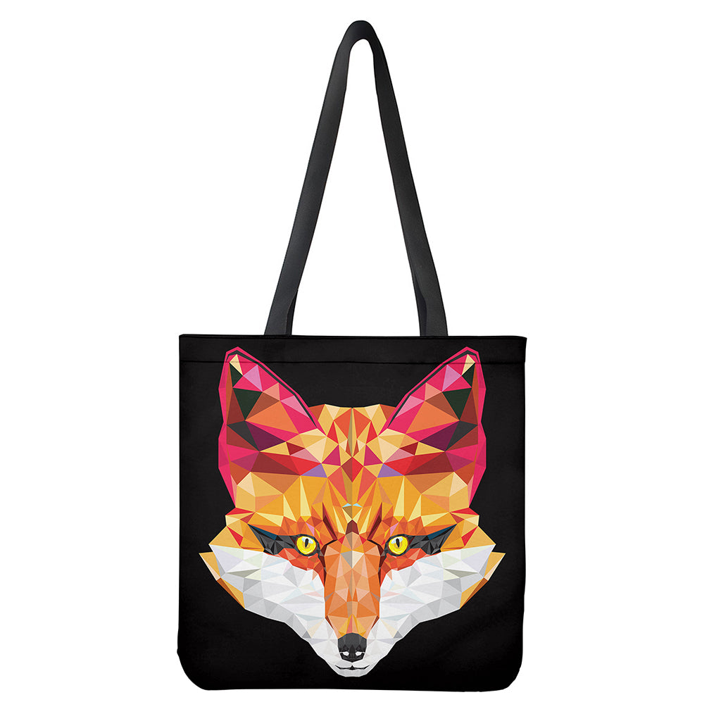 Geometric Fox Print Tote Bag