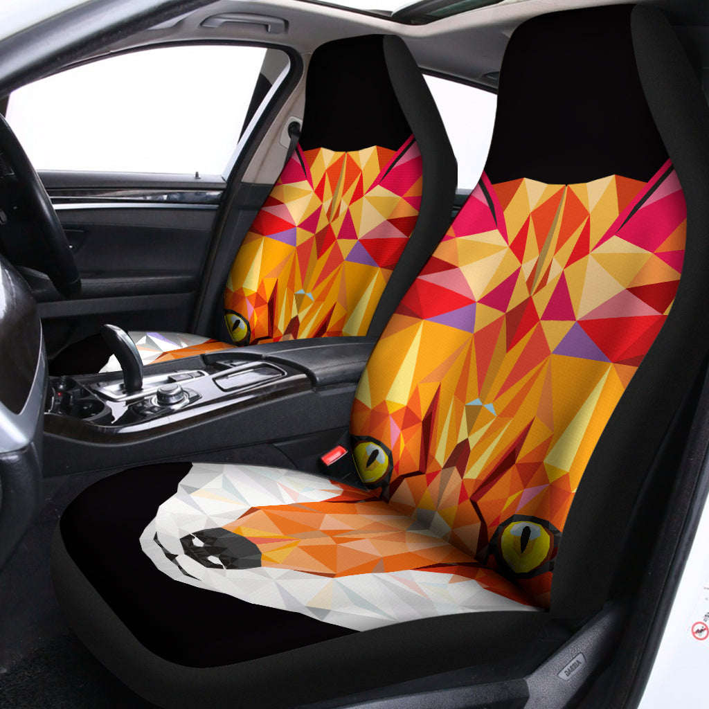 Geometric Fox Print Universal Fit Car Seat Covers