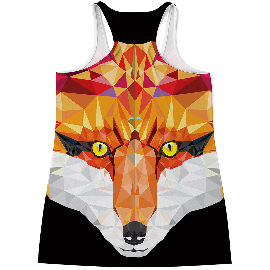 Geometric Fox Print Women's Racerback Tank Top