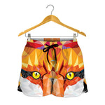 Geometric Fox Print Women's Shorts