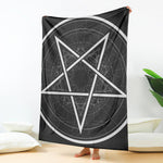Geometric Inverted Pentagram Print Blanket