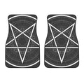 Geometric Inverted Pentagram Print Front Car Floor Mats