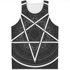 Geometric Inverted Pentagram Print Men's Tank Top