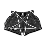 Geometric Inverted Pentagram Print Muay Thai Boxing Shorts