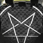 Geometric Inverted Pentagram Print Pet Car Back Seat Cover