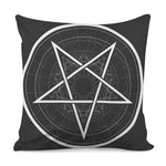 Geometric Inverted Pentagram Print Pillow Cover