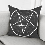 Geometric Inverted Pentagram Print Pillow Cover