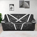 Geometric Inverted Pentagram Print Sofa Cover