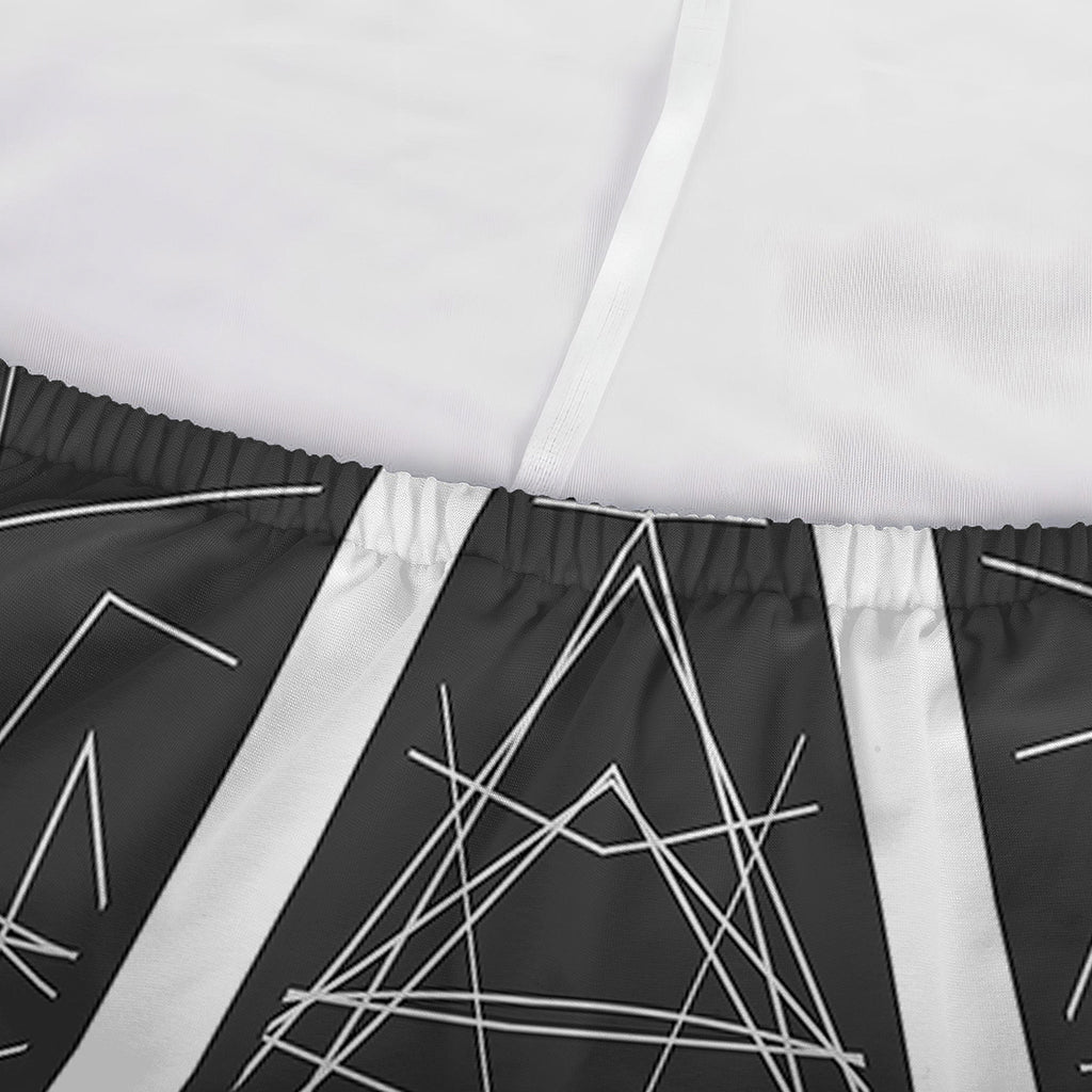 Geometric Inverted Pentagram Print Sofa Cover
