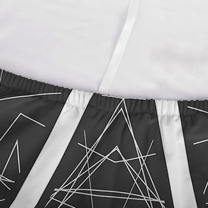 Geometric Inverted Pentagram Print Sofa Cover