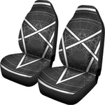 Geometric Inverted Pentagram Print Universal Fit Car Seat Covers