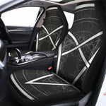 Geometric Inverted Pentagram Print Universal Fit Car Seat Covers