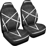 Geometric Inverted Pentagram Print Universal Fit Car Seat Covers