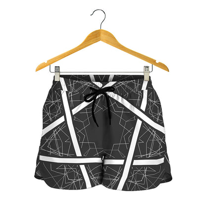 Geometric Inverted Pentagram Print Women's Shorts