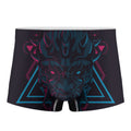 Geometric Japanese Demon Print Men's Boxer Briefs