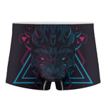 Geometric Japanese Demon Print Men's Boxer Briefs