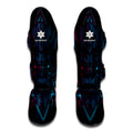 Geometric Japanese Demon Print Muay Thai Shin Guards