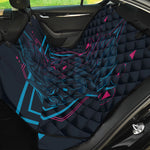 Geometric Japanese Demon Print Pet Car Back Seat Cover