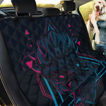 Geometric Japanese Demon Print Pet Car Back Seat Cover