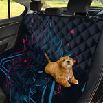 Geometric Japanese Demon Print Pet Car Back Seat Cover