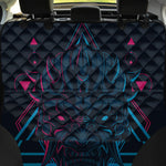 Geometric Japanese Demon Print Pet Car Back Seat Cover