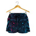 Geometric Japanese Demon Print Women's Shorts