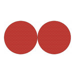 Geometric Japanese Floral Pattern Print Car Coasters