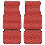 Geometric Japanese Floral Pattern Print Front and Back Car Floor Mats