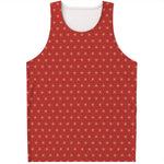 Geometric Japanese Floral Pattern Print Men's Tank Top