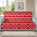 Geometric Knitted Pattern Print Futon Protector