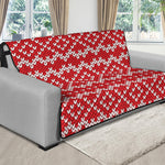 Geometric Knitted Pattern Print Futon Protector