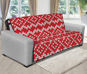 Geometric Knitted Pattern Print Futon Protector