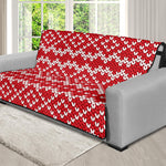 Geometric Knitted Pattern Print Futon Protector