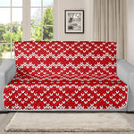 Geometric Knitted Pattern Print Futon Protector