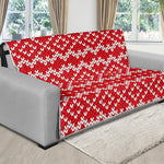 Geometric Knitted Pattern Print Futon Protector