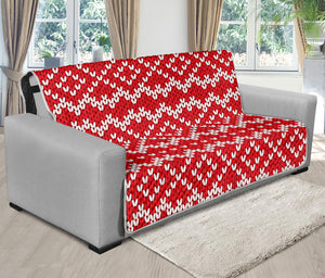 Geometric Knitted Pattern Print Futon Protector