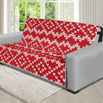 Geometric Knitted Pattern Print Futon Protector